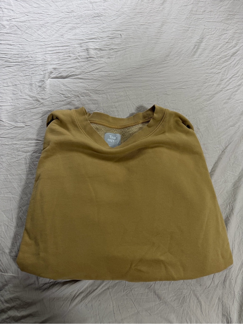 TNA Cozy AF Fleece Full Length Crewneck Oversized Sweatshirt